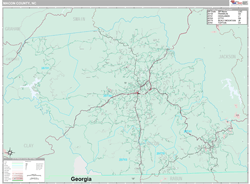 Macon County, NC Wall Map