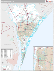 New Hanover County, NC Wall Map