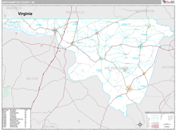 Northampton County, NC Wall Map