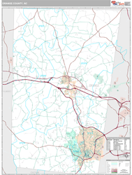 Orange County, NC Wall Map