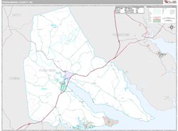 Perquimans County, NC Wall Map