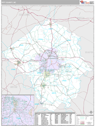 Pitt County, NC Wall Map