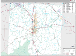 Randolph County, NC Wall Map