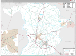 Richmond County, NC Wall Map