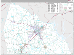 Rowan County, NC Wall Map