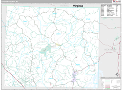 Stokes County, NC Wall Map