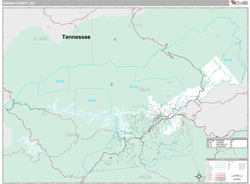 Swain County, NC Wall Map