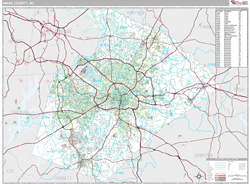 Wake County, NC Wall Map