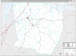 Warren County, NC Wall Map