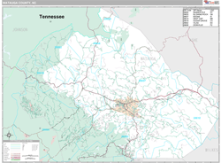 Watauga County, NC Wall Map