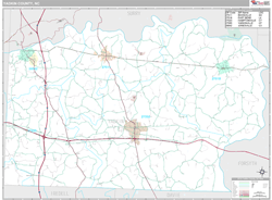 Yadkin County, NC Wall Map