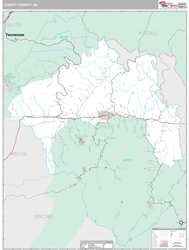 Yancey County, NC Wall Map