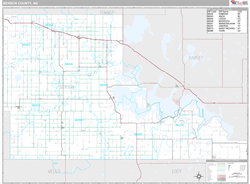 Benson County, ND Wall Map