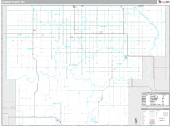 Burke County, ND Wall Map