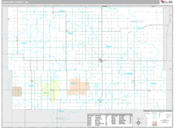 Cavalier County, ND Wall Map