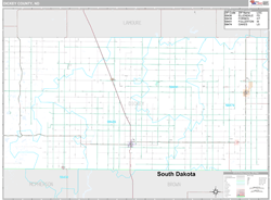 Dickey County, ND Wall Map