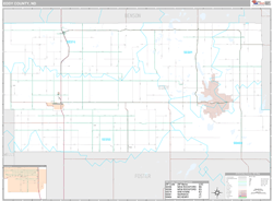 Eddy County, ND Wall Map