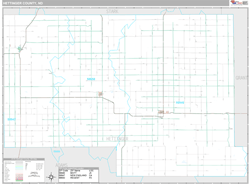 Hettinger County, ND Wall Map