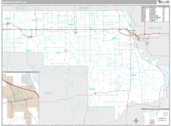 Morton County, ND Wall Map