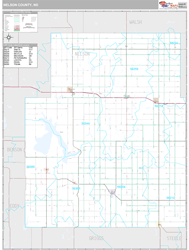 Nelson County, ND Wall Map