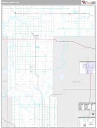 Pierce County, ND Wall Map