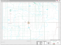 Ransom County, ND Wall Map