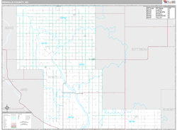 Renville County, ND Wall Map