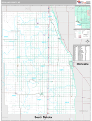 Richland County, ND Wall Map