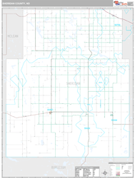 Sheridan County, ND Wall Map