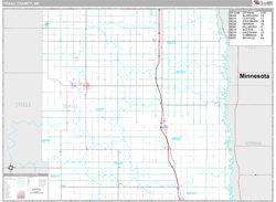 Traill County, ND Wall Map