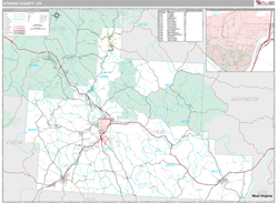 Athens County, OH Wall Map