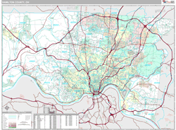 Hamilton County, OH Wall Map