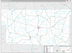 Holmes County, OH Wall Map