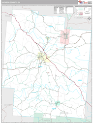 Jackson County, OH Wall Map