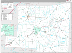 Knox County, OH Wall Map