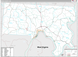 Meigs County, OH Wall Map