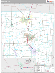 Miami County, OH Wall Map