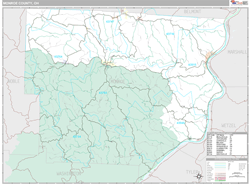 Monroe County, OH Wall Map