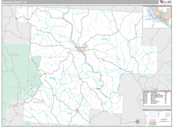 Morgan County, OH Wall Map