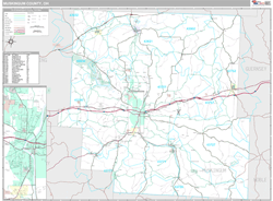 Muskingum County, OH Wall Map