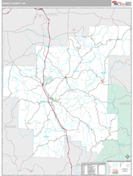 Noble County, OH Wall Map