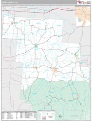 Perry County, OH Wall Map