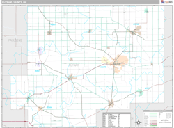 Putnam County, OH Wall Map