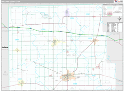 Williams County, OH Wall Map