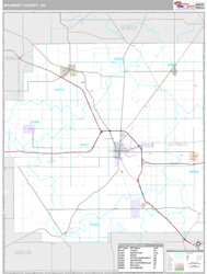 Wyandot County, OH Wall Map