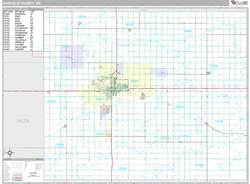 Garfield County, OK Wall Map