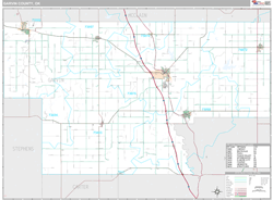 Garvin County, OK Wall Map