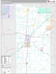 Grady County, OK Wall Map