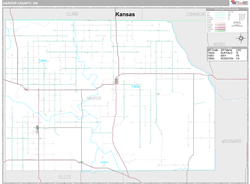 Harper County, OK Wall Map