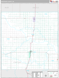 Kingfisher County, OK Wall Map